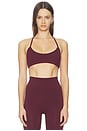 view 1 of 4 Halter Sports Bra in Burgundy