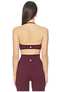 view 3 of 4 Halter Sports Bra in Burgundy
