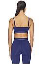 view 3 of 4 Wide Strap Sports Bra in Navy