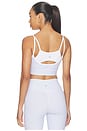 view 3 of 5 SUJETADOR DEPORTIVO DE CAPAS LAYERED SPORTS BRA in Harbor Blue Pinstripe