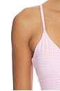 view 5 of 5 SOUTIEN-GORGE DE SPORT SPORTS BRA in Petal Pink Gingham