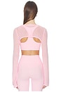 view 3 of 4 Longsleeve Shrug in Angel Pink