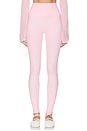 view 1 of 6 Y2K SCRIPT LEGGING  Y2K SCRIPT LEGGING in Angel Pink