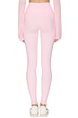 view 4 of 6 Y2K SCRIPT LEGGING  Y2K SCRIPT LEGGING in Angel Pink