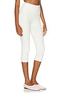 view 2 of 6 Ruffle High Rise Capri Legging in Strawberry Cream