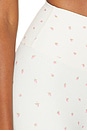 view 7 of 6 Ruffle High Rise Capri Legging in Strawberry Cream