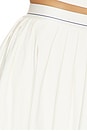 view 6 of 6 Elastic Mini Circle Skirt in Cream