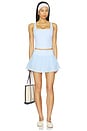 view 4 of 4 Square Neck Tank Top in Laguna Blue