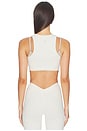 view 3 of 4 Layered Sport Crop Top in Chateau Grey & Stone