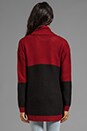view 2 of 4 London Cardigan en Oxblood/Black in Oxblood & Black