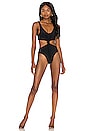 view 1 of 3 X Madelyn Cline Caro One Piece Bikini in Onyx