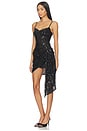 view 2 of 4 Wrapped Sequin Mini Dress in Black