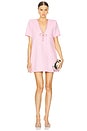 view 1 of 4 Crystal Bow T-Shirt Dress in Pale Pink