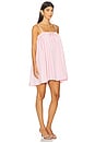 view 2 of 4 Crystal Grommet Poplin Mini Dress in Pink & White