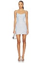 view 1 of 4 Crystal Hotfix Dress in Sky Blue