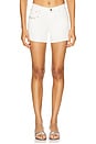 view 1 of 6 Crystal Pocket Jean Short in White