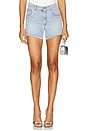 view 2 of 7 Crystal Pocket Jean Short in Light Blue