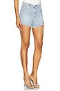 view 3 of 7 Crystal Pocket Jean Short in Light Blue