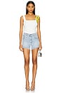 view 6 of 7 Crystal Pocket Jean Short in Light Blue