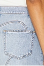 view 7 of 7 Crystal Pocket Jean Short in Light Blue