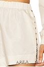 view 7 of 7 Crystal Trim Track Short in Cream