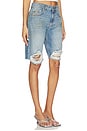 view 2 of 6 Crystal Fray Jean Short in Medium Blue