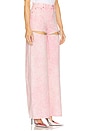 view 2 of 6 Crystal Slit Wide Leg Jeans in Pale Pink