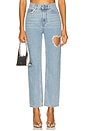 view 1 of 6 Crystal Heart Jean in Light Blue