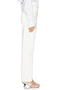 view 3 of 6 Crystal Fray Slit Jean in White