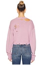 view 4 of 6 Distressed Crystal Sweater in Antique Pink