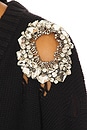 view 6 of 6 Distressed Crystal Cardigan in Black