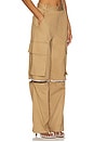 view 2 of 6 Crystal Slit Cargo Pant in Tan