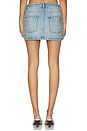 view 4 of 6 Crystal Fray Denim Mini Skirt in Medium Blue