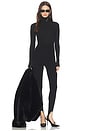 view 5 of 6 TURTLENECK LOGO ボディスーツ in Black