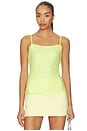 view 1 of 5 Crystal Hotfix Cami Top in Limoncello