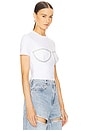 view 2 of 5 Crystal Bustier T-Shirt in White