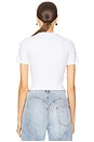 view 3 of 5 Crystal Bustier T-Shirt in White