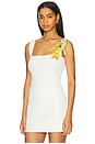 view 2 of 5 Crystal Bow Tank Top in Cream & Green