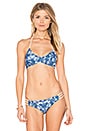 view 1 of 5 Kira Braid Reversible Bikini Top in Naked Ocean & Naked