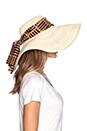 view 2 of 4 SOMBRERO PLAYA CROCHET in Natural & Print