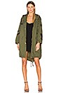view 1 of 6 PARKA VINTAGE À PATCHS STYLE MILITAIRE in Army Green