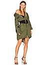 view 4 of 6 PARKA VINTAGE À PATCHS STYLE MILITAIRE in Army Green