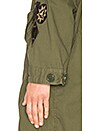 view 5 of 6 PARKA VINTAGE À PATCHS STYLE MILITAIRE in Army Green