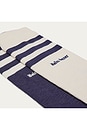 view 2 of 3 3S Socks in Night Navy & Chalk White