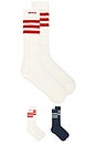 view 1 of 3 Cro Hi Sock in White & Navy