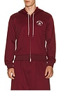 view 3 of 4 Track Hoodie in Collegiate Burgundy