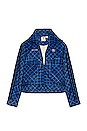 view 2 of 4 BLOUSON DE SURVÊTEMENT TARTAN in Blue