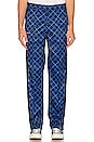 view 4 of 4 Tartan Track Pant in Blue