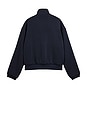 view 2 of 5 Pique Track Top in Night Navy