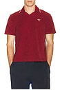 view 3 of 4 Short Sleeve Polo in Collegiate Burgundy